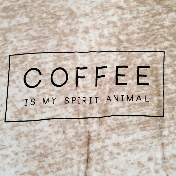 TBar Tee Shirt "Coffee Is My Spirit Animal" - Picture 2 of 3